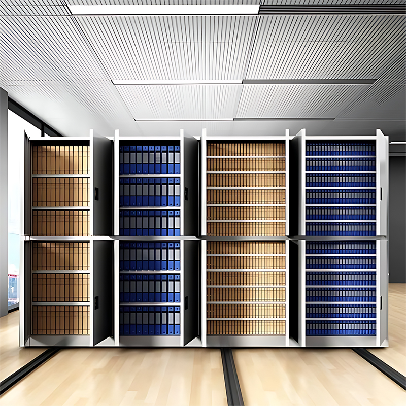How to achieve efficient file management through manual compact shelving?